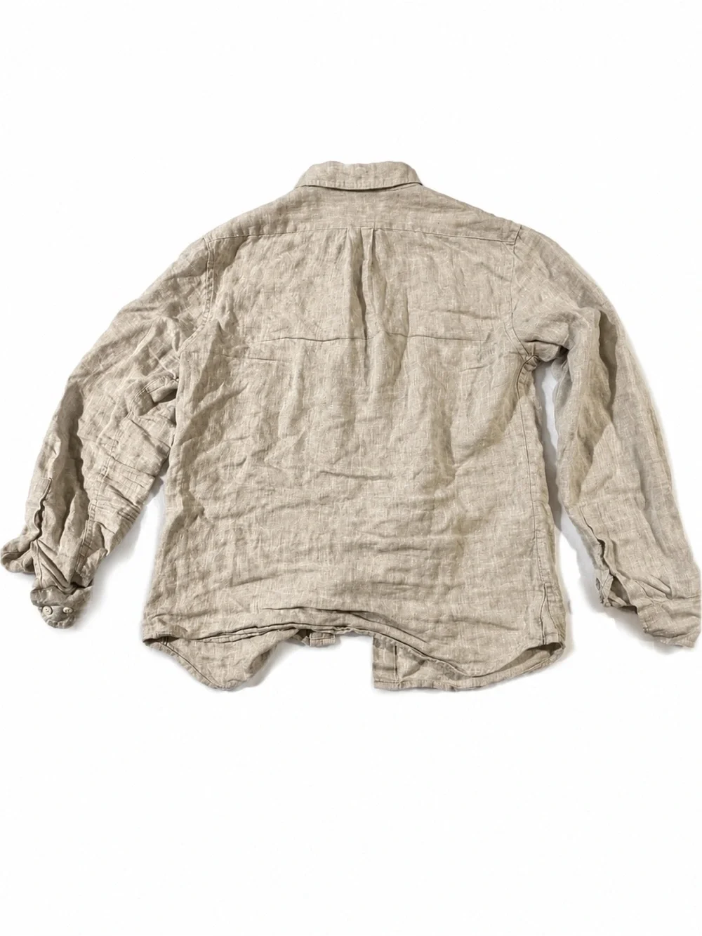 Banana Republic Men's Lightweight Linen Shirt Jacket - Stone Beige